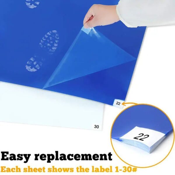 Dirt Removal Sticky Mat - Removable Multilayer Cleanroom Tacky Mats - 图片 5
