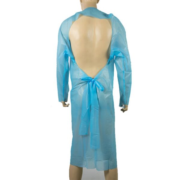 CPE Isolation Gown | Waterproof Plastic Protective - 图片 2