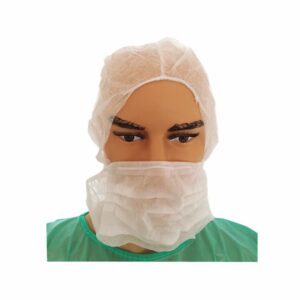 Disposable Nonwoven Astronaut Cap with Integrated Face Mask