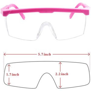 Clear Protective Goggles Eyewear Wrap-Around Lens