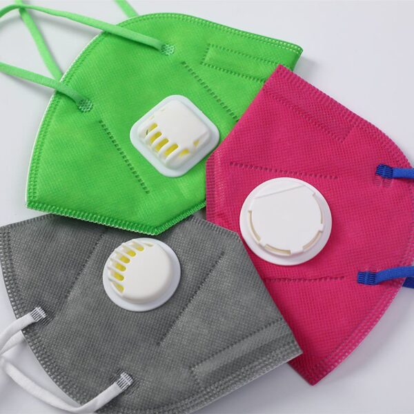 Disposable KN95 Half Mask With Valve - 图片 3