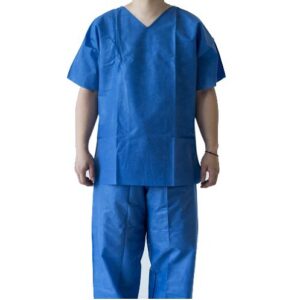 Comfortable Short Sleeve Medical Scrub Suit-PP/SMS Clothing