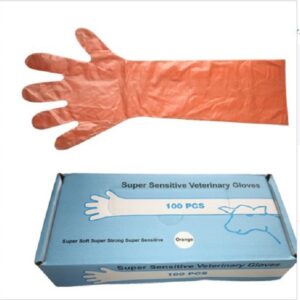 Veterinary Gloves - PE Disposable Long Arm for Animal Breeding