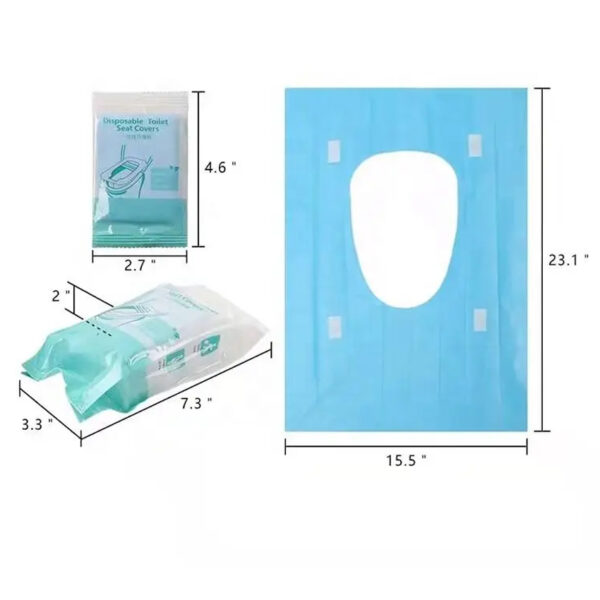 Antibacterial Disposable Toilet Seat Covers For Travel - 图片 3