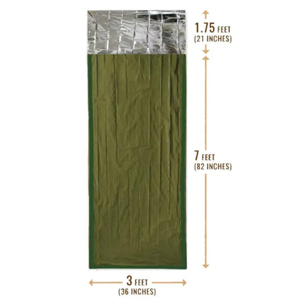 Survival Emergency Bivy for Outdoor Rescue & Cold Weather Protection - 图片 3