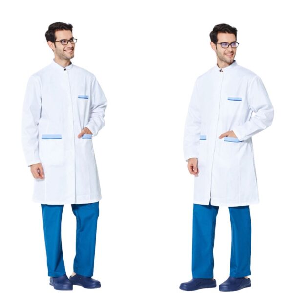 University Laboratory White Coat | Unisex Design for Teaching & Research | OEM & Bulk Orders - 图片 2