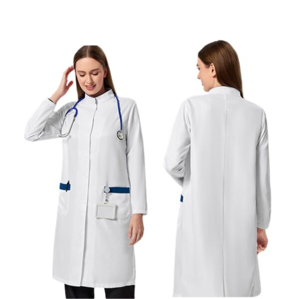 University Laboratory White Coat | Unisex Design for Teaching & Research | OEM & Bulk Orders - 图片 3
